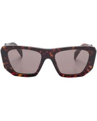 Prada - Symbole Geometric-Frame Sunglasses - Lyst