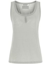 Victoria Beckham - Scoop-Neck Cut-Out Tank Top - Lyst
