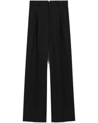 Ami Paris - Wool Straight Trousers - Lyst