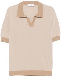 Lardini - T-Shirt Aus Meliertem Strick - Lyst