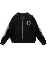 Chrome Hearts - Thermal Floral Horseshoe Zip Up - Lyst