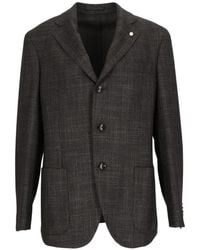 Luigi Bianchi - Drop 7 Herringbone-Pattern Blazer - Lyst
