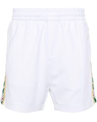 Casablancabrand - Jersey-Shorts mit Logo-Verzierung - Lyst