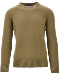 Drumohr - Chenille Crew-Neck Knitted Sweater - Lyst
