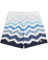 Sandbanks - Chevron-Knit Drawstring Track Shorts - Lyst