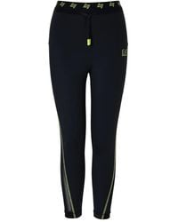 EA7 - Logo-Detail Leggings - Lyst