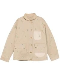 JNBY - Floral-Embroidered Long-Sleeve Jacket - Lyst