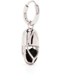 CAPSULE ELEVEN - Capsule Onyx Hoop Earring - Lyst