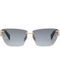 Philipp Plein - Zonnebril Met Geometrisch Montuur - Lyst