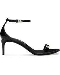 Dolce & Gabbana - Patent Leather Sandals - Lyst