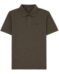Balmain - Camicia A Maniche Corte Con Logo Ricamato - Lyst