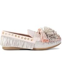 Kurt Geiger - Tassel Fringed Loafers - Lyst