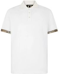 Roberto Cavalli - Poloshirt Mit Leoparden-Print - Lyst