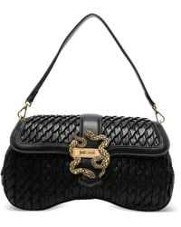 Just Cavalli - Snake-Detail Shoulder Bag - Lyst