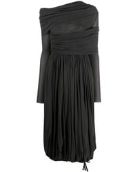 Philosophy Di Lorenzo Serafini - Draped-Design Long-Sleeve Dress - Lyst
