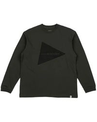 and wander - Logo-Print Long-Sleeves T-Shirt - Lyst