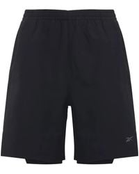 Reebok - Pantalones Cortos De Running Strength 4.0 2 En 1 - Lyst