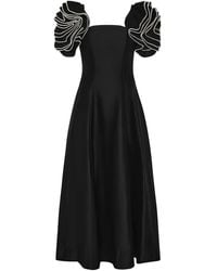 Aje. - Robe Mi-Longue Twyla À Volants - Lyst