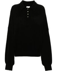 KHAITE - Rene Cashmere Blend Polo Jumper - Lyst