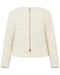 Herno - Quilted Ruffled Jacket - Lyst