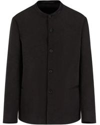 Giorgio Armani - Jack Met Ronde Opstaande Kraag En Knopen - Lyst