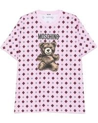 Moschino - T-Shirt Teddy Bear En Coton Biologique - Lyst