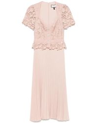 Nissa - Maxi-Jurk Met Kanten Vlakken - Lyst