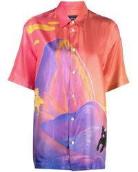 Stella McCartney - Graphic Print Short-Sleeve Shirt - Lyst