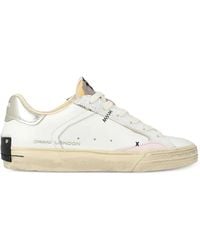 Crime London - Distressed Lace-Up Sneakers - Lyst