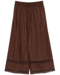 Twinset - Lace Trim Trousers - Lyst