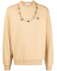 Ambush - Stopper-Detail Cotton Sweatshirt - Lyst