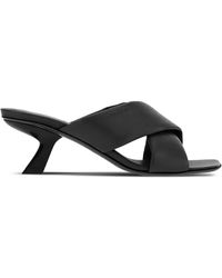 Ferragamo - Elegant Slip-On Heels With Crossover Design - Lyst
