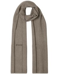 Fabiana Filippi - Ribbed-Knit Panelled Scarf - Lyst