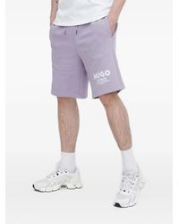HUGO - Bermudas Nomario con cordones y logo - Lyst