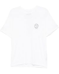 Rag & Bone - T-Shirt Met Gezichtsprint - Lyst