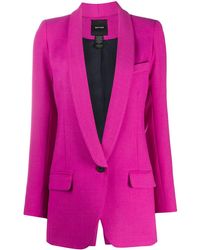Smythe Longline Shawl Lapel Blazer - Purple