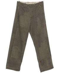 Masnada - Panelled Distressed-Effect Trousers - Lyst
