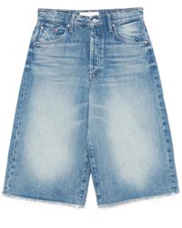 Mother - Pantalones vaqueros cortos de algodón - Lyst