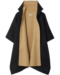 Burberry - Ekd Cashmere Hooded Cape - Lyst