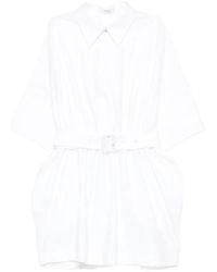 Givenchy - Belted Shirt Mini Dress - Lyst