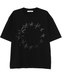 Etudes Studio - Starfish-Print Cotton T-Shirt - Lyst