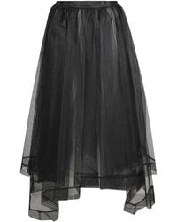 McQueen - Asymmetric-Design Tiered-Skirt - Lyst