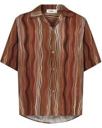 Amir Slama - Wave-Pattern Short-Sleeved Shirt - Lyst