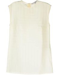 Stella McCartney - Sleeveless Silk Blouse - Lyst