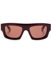 Gucci - Rectangular-Frame Glasses - Lyst