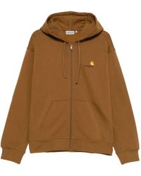 Carhartt - American Script Hoodie Met Rits - Lyst