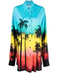 Faith Connexion - Oversized Palm Print Shirt - Lyst