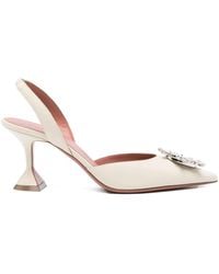 AMINA MUADDI - 70Mm Begum Heeled Pumps - Lyst