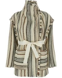 Isabel Marant - Chaqueta Illisa a rayas con flecos - Lyst