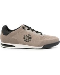 Bugatti - Logo-Patch Mesh Sneakers - Lyst